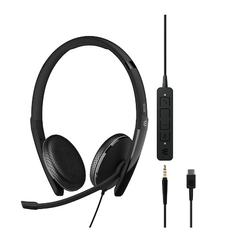 EPOS ADAPT 165T USB-C II - schnurloses Dual Headset mit USB-C + Klinkenstecker 3,5 mm | zertifiziert