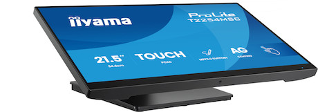 iiyama ProLite T2254MSC-B2AG 22" PCAP 10-Punkte Touchscreen-Monitor mit IPS-Panel-Technologie und An