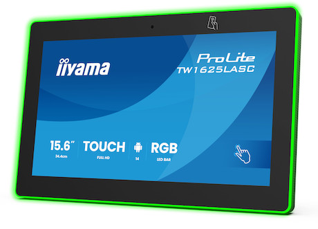 iiyama ProLite TW1625LASC-B3PNR 16" PCAP Touchmonitor mit Android-Betriebssystem, NFC-/RFID-Lesegerä