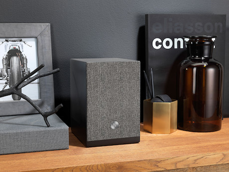 Audio Pro A28 Multiroom-Regallautsprecher in Seidenmatt Schwarz