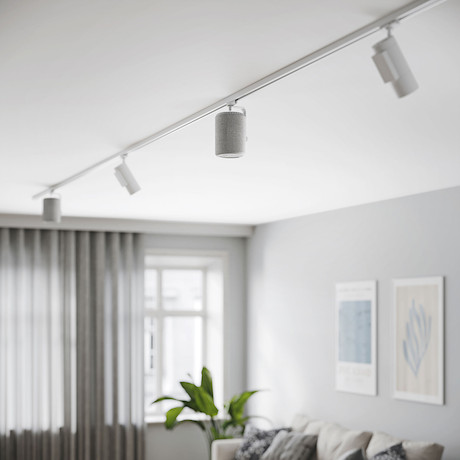 Audio Pro A10 MkII W Smarter Multiroom-Lautsprecher in Hellgrau