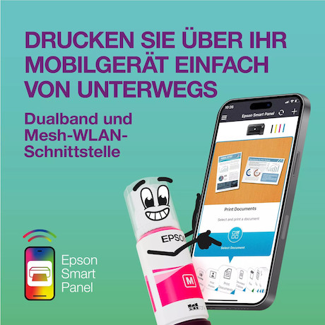 Epson EcoTank ET-3950 A4-Multifunktionsdrucker mit Wi-Fi und AirPrint Tintentank