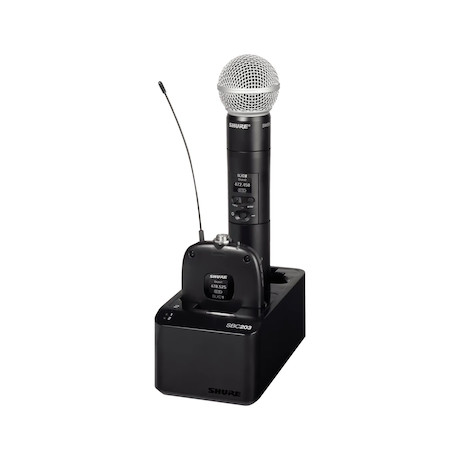 Shure SBC203 2-fach-Ladestation für SB903 Lithium-Ionen-Akkus - Demoware