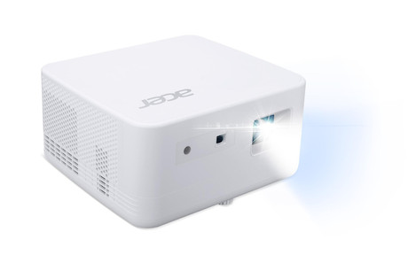 Acer PD1810ic: 1.000 Lumen 4K UHD DLP-LED-Beamer mit HDR10 und Wireless-Kit für Filmabende