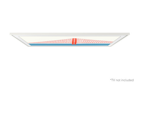 Samsung The Frame 50" Rahmen Modern in Weiß - Demoware