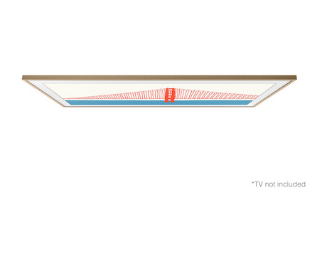 Samsung The Frame 55" Rahmen Modern in Teak - Demoware