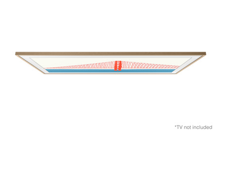 Samsung The Frame 55" Rahmen Modern in Teak - Demoware