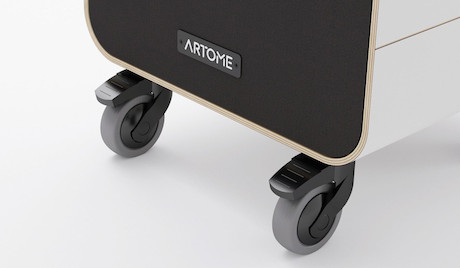 Artome S2 mobiles All-in-One-System mit integriertem Sound sowie Platz für Projektor und Konferenzte
