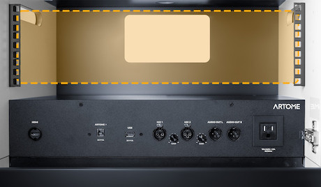 Artome M10 AV-Medienmöbel mit integriertem Soundsystem und flexibler Projektoraufnahme für große Umg