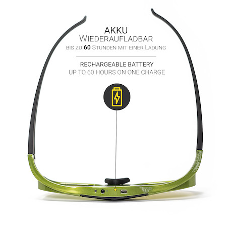 Hi-SHOCK DLP Pro Lime Heaven DLP Link 3D Brille - Demoware