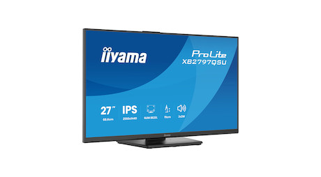 iiyama ProLite XB2797QSU-B1 27" QHD-IPS-Monitor mit vierseitig schmalem Rahmen, ergonomischem Standf
