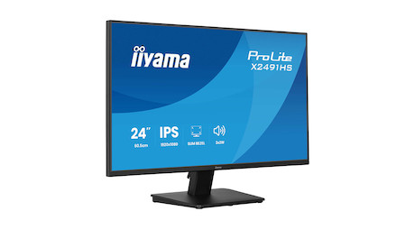 iiyama ProLite X2491HS-B1 24″ Full-HD-IPS-Monitor mit 120-Hz-Bildwiederholfrequenz und vierseitig sc