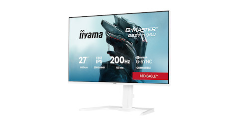 iiyama G-MASTER Red Eagle GB2771QSU-W1 27" Gaming-Monitor mit dem höhenverstellbaren Standfuß und US