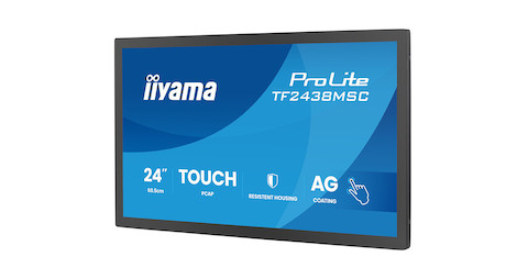 iiyama ProLite TF2438MSC-B2 23.8" DeepContrast PCAP+ 10 Punkte Touchscreen mit mit robustem Metallge
