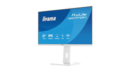 iiyama ProLite XB2797QSU-W1 27" QHD-IPS-Monitor mit vierseitig schmalem Rahmen, ergonomischem Standf