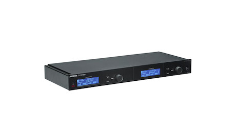 Shure SLXD4QDAN+ 4-Kanal-Empfänger mit Dante-Audio, Frequenzband: G65