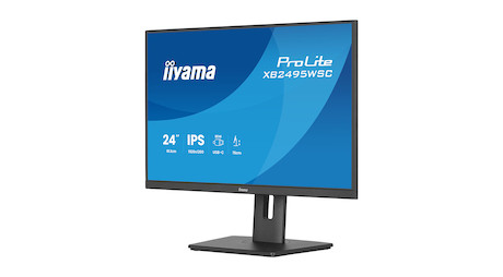 iiyama ProLite XB2495WSC-B1 24.1" WUXGA-IPS-Monitor mit USB-C (65 W)