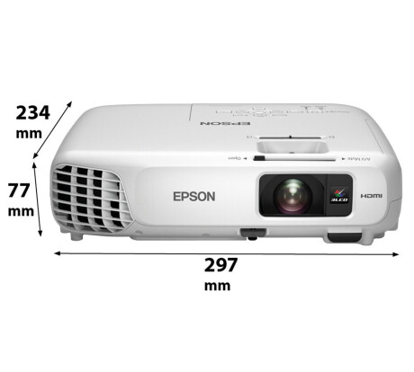 Epson EB-S18 Beamer mit 3000 ANSI-Lumen und SVGA Auflösung