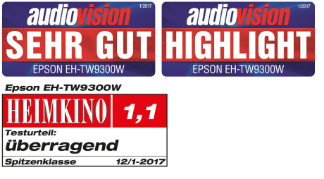 Epson EH-TW9300W 3D Heimkino Beamer mit 2500 ANSI-Lumen und Full-HD