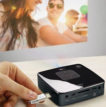 Philips PicoPix PPX3407 Mini Beamer mit 70 ANSI-Lumen und WVGA