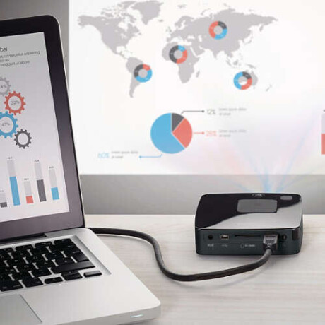 Philips PicoPix PPX3411 Mini Beamer mit 110 ANSI-Lumen und WVGA