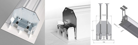 DELUXX Professional Motorleinwand Mattweiß Vision Inceel - 16:9 - 274x154cm