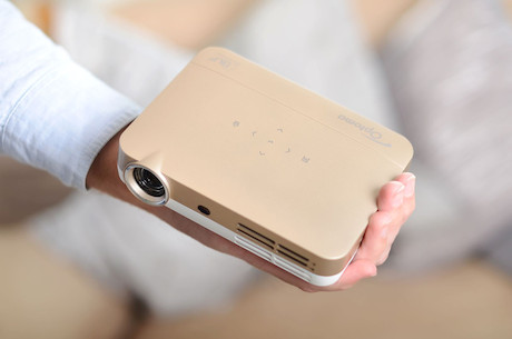 Optoma ML330, gold Mini Beamer mit 500 ANSI-Lumen und WXGA Auflösung