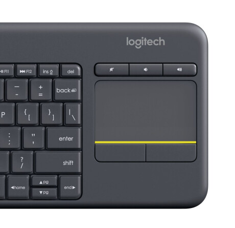 Logitech K400 Plus Tastatur, kabellos, schwarz