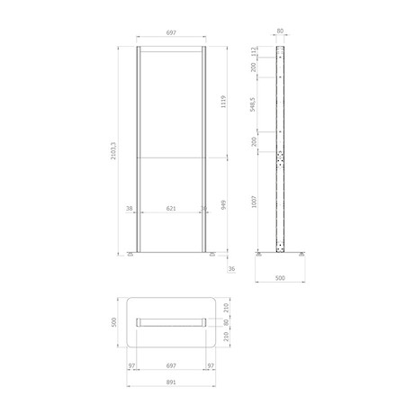 Hagor Standfuß für Samsung OM46N-D