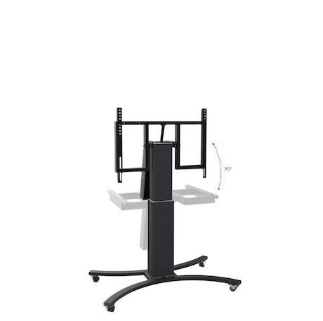 celexon Expert elektrisch höhenverstellbarer Display-Rollwagen Adjust-V4286B mit Kippfunktion - 50cm