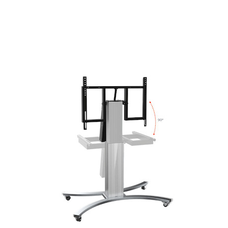 celexon Expert elektrisch höhenverstellbarer Display-Rollwagen Adjust-V4286S mit Kippfunktion - 50cm