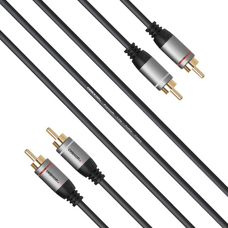 celexon 2x Cinch Stereo Audiokabel 7,5m - Professional Line
