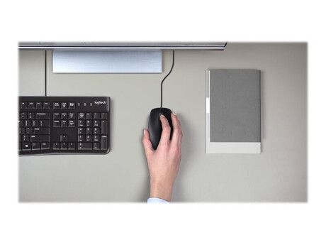 Logitech B110 Silent Maus, kabelgebunden, schwarz