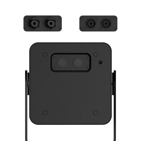 Audac VIRO5D/B 2-Wege Hochleistungs Koaxial-Lautsprecher - U-Bügel - IP55 - 16 Ohm, schwarz