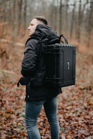 B&W Hartschalenkoffer Typ 5000 mit Würfelschaum, orange