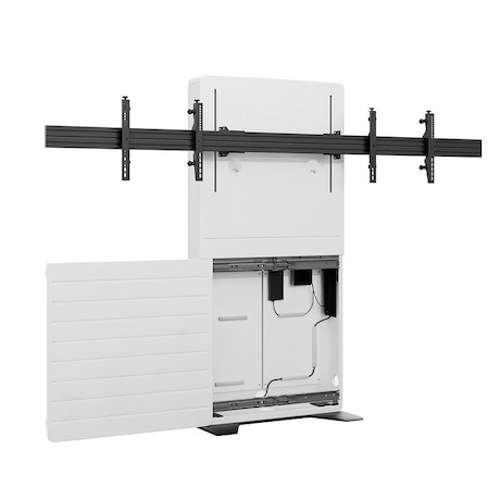 Hagor CON-Line® Big FS Lift Dual 65 - 75" freistehende Medienstele, elektrisch höhenverstellbar