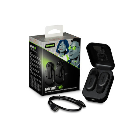 Shure MOVEMIC TWO Set mit zwei Funk-Ansteckmikrofonen