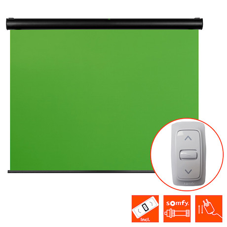 celexon Motor Chroma Key Green Screen 400 x 300 cm - Demo