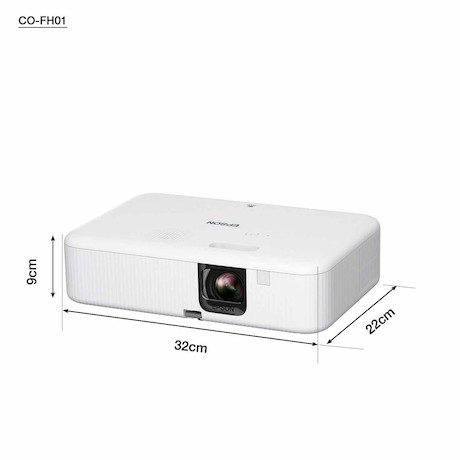 Epson CO-FH01 - Kompakter Beamer für Zuhause oder Büro mit Full HD & 3000 ISO Lumen - Demoware Plati