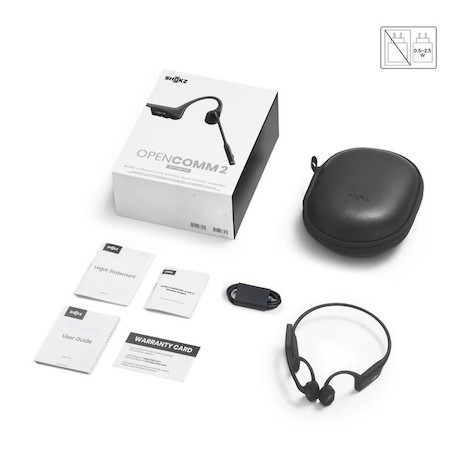 SHOKZ OpenComm2 Open-Ear-Design Dual Bluetooth Headset mit Knochenschalltechnologie