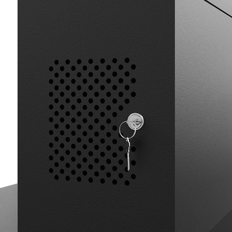 Hagor HP Kiosk 65" FS – B2B Indoorstele für zwei Bildschirme, Back-to-Back | Portrait-Format | Bilds