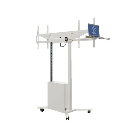 Hagor HP Twin Lift M-DW mobiles, elektro-motorisch höhenverstellbares Liftsystem für zwei Displays n
