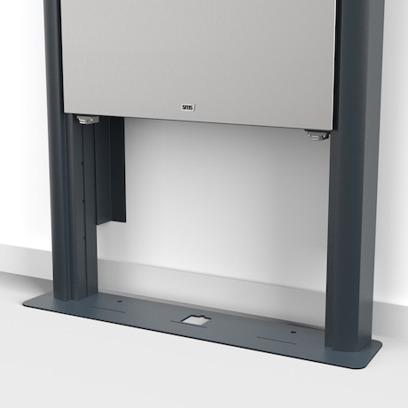 SMS K05-142-62 Presence motorisierter Wand-/Bodenständer - Alu/Dark Grey