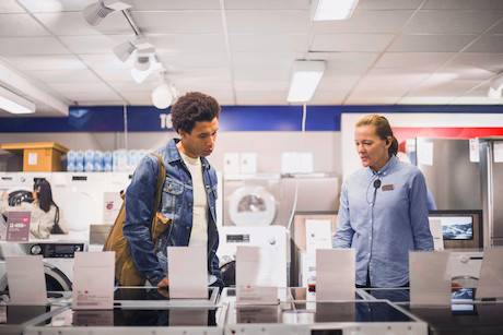 Jabra Perform 10 Wired kabelgebundenes Push-to-Talk Mono Headset mit USB-C-Anschluss für Teams im Ei