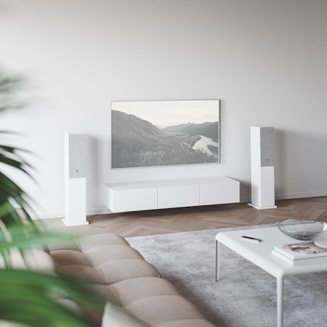 Audio Pro A48 Wireless Multiroom-Standlautsprecher in Weiß