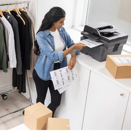 Brother DCP-L2660DW kompaktes 3-in-1 Multifunktionsgerät schwarz weiß mit Duplexdruck, LAN/WLAN und