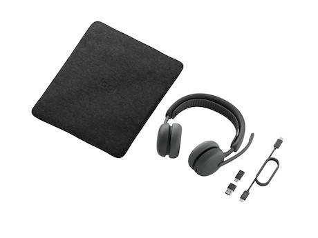 Logitech Zone Wireless 2 ES for Business - Kabelloses Dual Headset mit adaptiver Hybrid-ANC | zertif