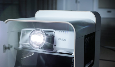 Artome X20 Medienmöbel mit Platz für Hochleistungs-Projektor und inkl. starkem Sound für Events und