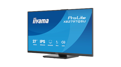 iiyama ProLite XB2797QSU-B1 27" QHD-IPS-Monitor mit vierseitig schmalem Rahmen, ergonomischem Standf