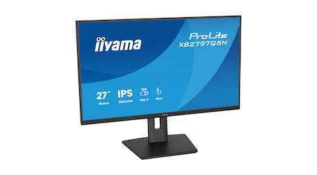 iiyama ProLite XB2797QSN-B1 27″ QHD-Monitor mit USB-C-Docking und LAN-Anschluss